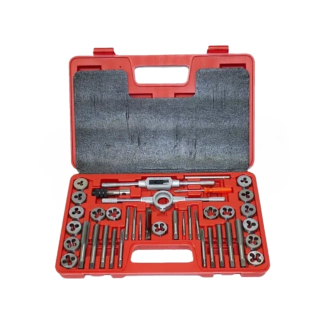 Kit para Roscar em Polegadas Aço Liga WS com 40 Peças 42182 HTOM-6f828e98-3340-4242-9c5c-1a19ae6e4282