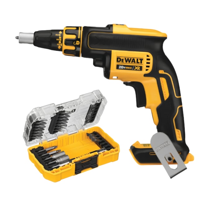Kit Parafusadeira Drywall 20V Max XR DCF620B sem Bateria sem Carregador + Jogo de Bits de 29 Peças com Estojo DW2162-d6f6229e-d40e-4f68-af69-19ec430338ae