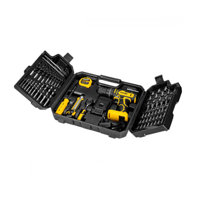 Kit Parafusadeira/Furadeira Impacto Bateria 20V Carregador Bivolt 78 Acessórios PFV 078 VONDER-d976198e-6561-4565-bac9-7b440bf0a1e6