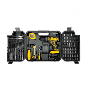 Kit Parafusadeira/Furadeira Impacto Bateria 20V Carregador Bivolt 78 Acessórios PFV 078 VONDER
