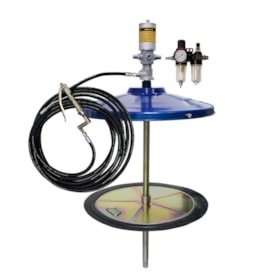 Kit Propulsora Pneumática para Graxa 200kg para Tambor com Tampa e Mangueira 10 metros 8971 BREMEN