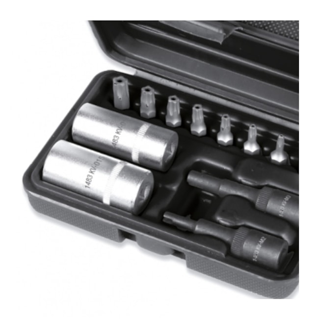 Kit Remoção Válvulas Sistema ar Condicionado Conjunto Bit Cabeça Estrela Cinco Ponta 1483K/12 BETA-a0530048-56bf-4b6c-b568-4d71d929196d