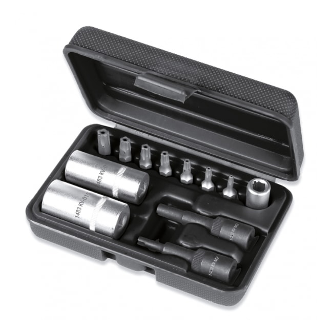 Kit Remoção Válvulas Sistema ar Condicionado Conjunto Bit Cabeça Estrela Cinco Ponta 1483K/12 BETA-0065f461-e374-48f9-8f15-4091540082d6