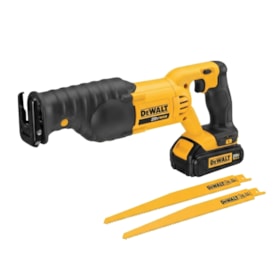 Kit Serra Sabre 20V MAX DEWALT DCS380B-B3 sem Bateria sem Carregador + Lâminas Premium para Madeira DW4804-2 Z