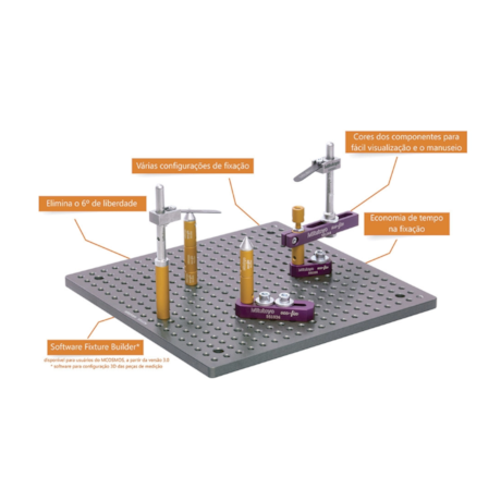 Kit Sistema de fixação Modular para Peças 125x125mm K551231 MITUTOYO-617ef692-4744-4618-a3d9-84982419cfdc
