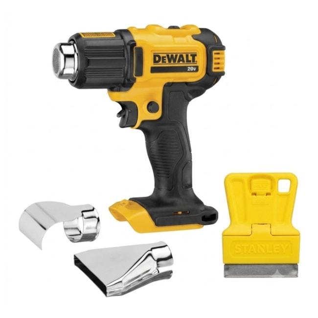 Kit Soprador Térmico 20V MAX DEWALT DCE530B sem Bateria sem Carregador + Mini Raspador STANLEY-676f2548-660f-4978-963a-11dc006bed11