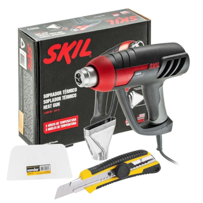 Kit Soprador Térmico com Bico 1800W 50/400/570C 220V F0128003JA SKIL com Espátula Plástica e Estilete 18mm-7da12ede-f230-4123-bdf3-0173284d111b