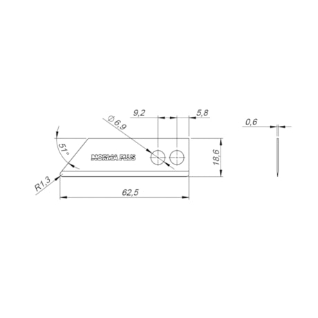 Lâmina 18mm Entendida Trapezoidal para Estilete com 10 Peças 3.30.00.210 PLUS NORMA-d0e689d7-b70a-40f5-b9da-0177ea56b393