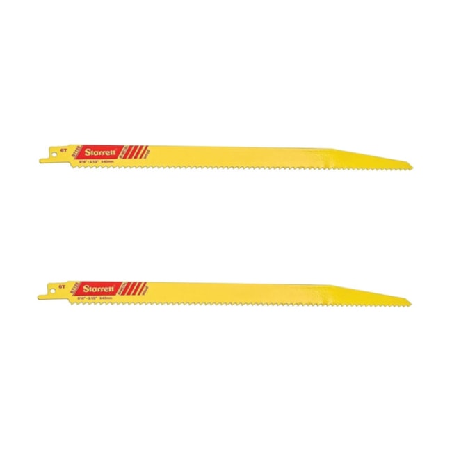 Lâmina Bimetal Serra Sabre 12'' 6 Dentes 2 Peças BT126-2 STARRETT-9e11644e-6b4a-4c6a-bdce-88ed8e4316da