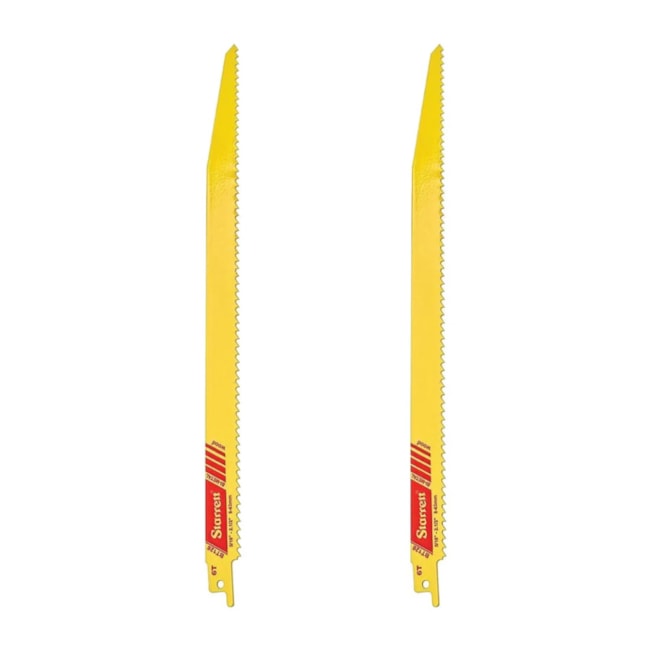 Lâmina Bimetal Serra Sabre 12'' 6 Dentes 2 Peças BT126-2 STARRETT-e52722cf-07d1-4bf3-9737-7a7bec03ef77