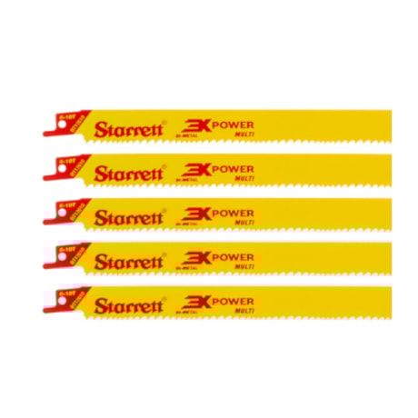 Lâmina Bimetal Serra Sabre 12'' 610VPR 5 Peças BT12610-5 STARRETT-17f20c0c-fafa-4fe3-ba9f-82973e5c7b89