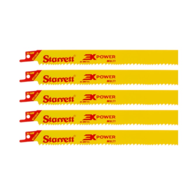 Lâmina Bimetal Serra Sabre 12'' 610VPR 5 Peças BT12610-5 STARRETT-2bb154aa-e1d0-4638-9f44-4fb5b44a6781