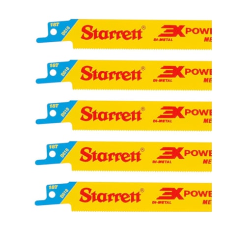 Lâmina Bimetal Serra Sabre 6'' 18 Dentes 5 Peças B618-5 STARRETT-7ac4e77e-f8ff-4084-aff6-22b91355aea0