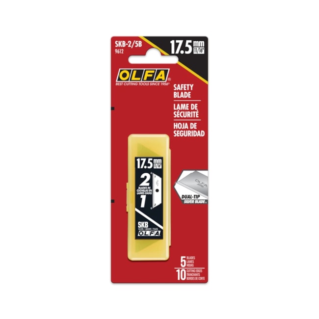 Lâmina de Segurança 17,5mm para Estilete Trapezoidal com 5 Lâminas SKB-2/5B OLFA-4a80bd26-8d7e-4849-80ab-8c8ed8904557