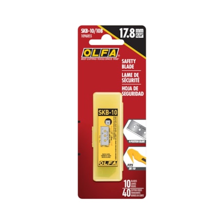 Lâmina de Segurança 17,8mm para Estilete Bico de Pato com 10 Lâminas SKB-10/10B OLFA-4ac0a9a1-8496-4250-bd1b-1b01e59b53e4