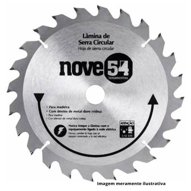 Lâmina de Serra Circular com 24 Dentes 185X20 4668185024 NOVE54-97d3fe63-ef94-47ca-bb12-37e33dc50df1