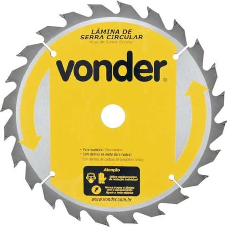 Lâmina de Serra Circular com 24 Dentes 250x30 4650250240 VONDER