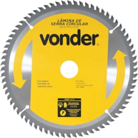 Lâmina de Serra Circular com 60 Dentes 235x25 4650235600 VONDER