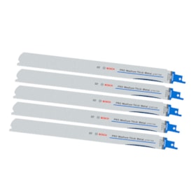 Lâmina de Serra Sabre PRO Medium-Thick Metal Precise 5 Peças 2608658996 BOSCH