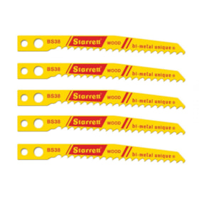 Lâmina de Serra Tico Tico Bimetal para Madeira 65 mm 5 Peças BS38 STARRETT