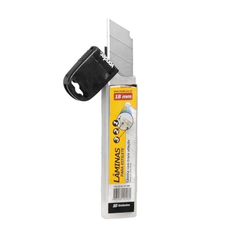 Lâmina Estilete 18mm Cartela com 10 peças 3599181000 VONDER-ea1ef90a-ebe5-481d-8d30-49d4950489e3