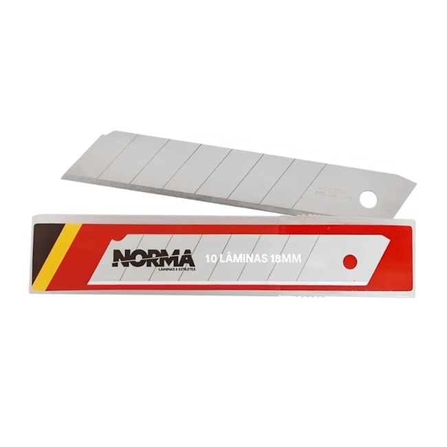 Lamina Estilete Trapezoidal 18mm Tubo 10 Lâminas 04.508.125-0010 NORMA-3b79b848-bf6e-44a3-9a5c-67e7cf769c65