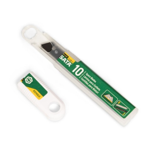 Lâmina Estilete Trapezoidal 18mm Tubo com 10 Peças ST93436 SATA-77b90272-a456-4634-830f-1037e37289be