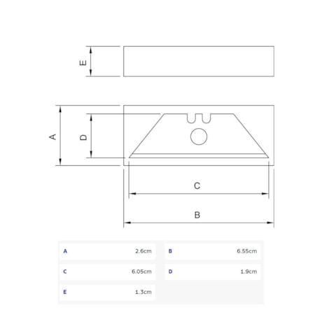 Lâmina para Estilete Trapezoidal 8mm com 10 Peças 44033510 TRAMONTINA PRO-f64f34ef-2311-47a7-8de1-94d0df71382e