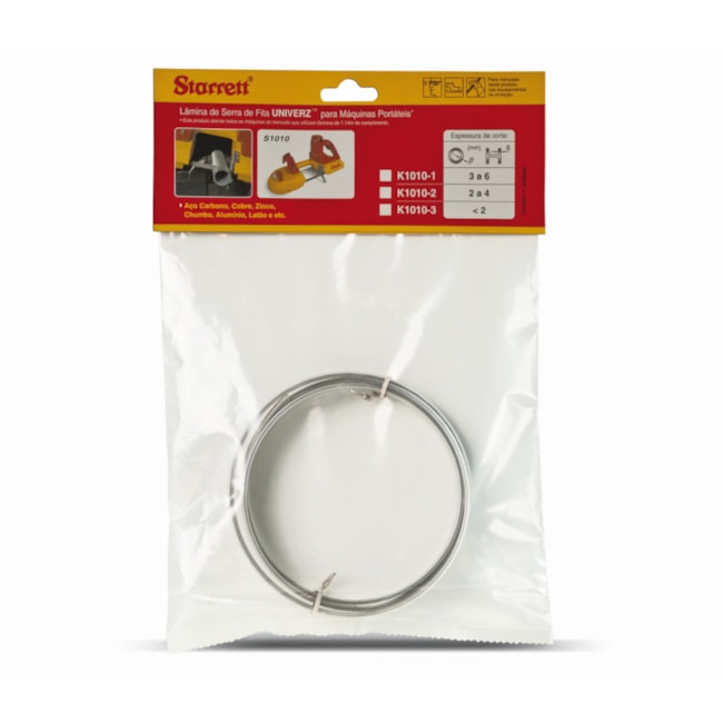 Lâmina Serra Fita Univerz 13 x 0.50mm 24 Dentes 1.14 Metros K1010-3 STARRETT-154fa833-c4d4-4d73-8f13-8d91fa5f7e17