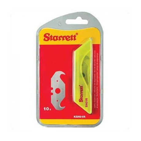 Lâminas 18mm para Estilete com 10 Peças Gancho KSH01R STARRETT-38293f25-0798-495c-8c36-2a682edd3117