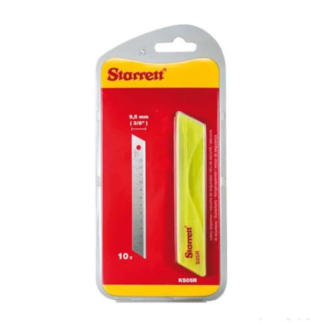 Lâminas 9.5mm para Estilete com 10 Peças KS05R STARRETT-68fb9617-02dd-4fb9-9699-bf739955ab58