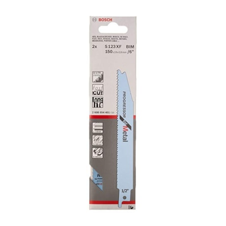 Lâminas de Serra Sabre Bimetal 150mm 2 Peças S123XF 2608654401 BOSCH-7ab291f7-9953-4235-9c25-6f410bcc4a2c