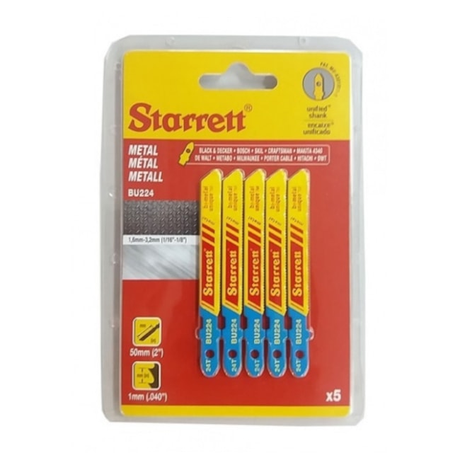 Lâminas de Serra Tico Tico Bimetal 50 mm 5 Peças BU224 STARRETT-b5cf1954-a521-4e02-9100-33c5248c51d2