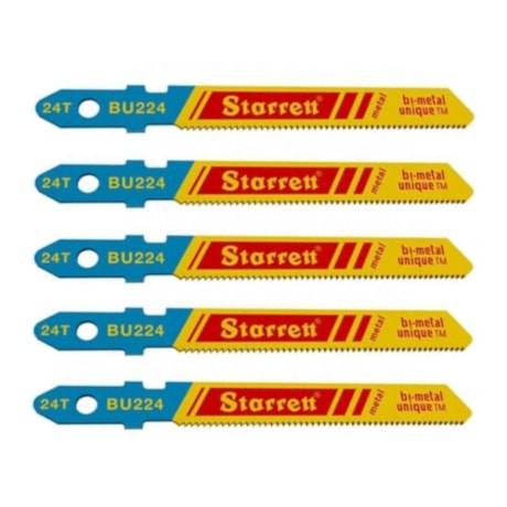 Lâminas de Serra Tico Tico Bimetal 50 mm 5 Peças BU224 STARRETT-d7773c83-230b-4665-9a7f-85d62c8c34c0