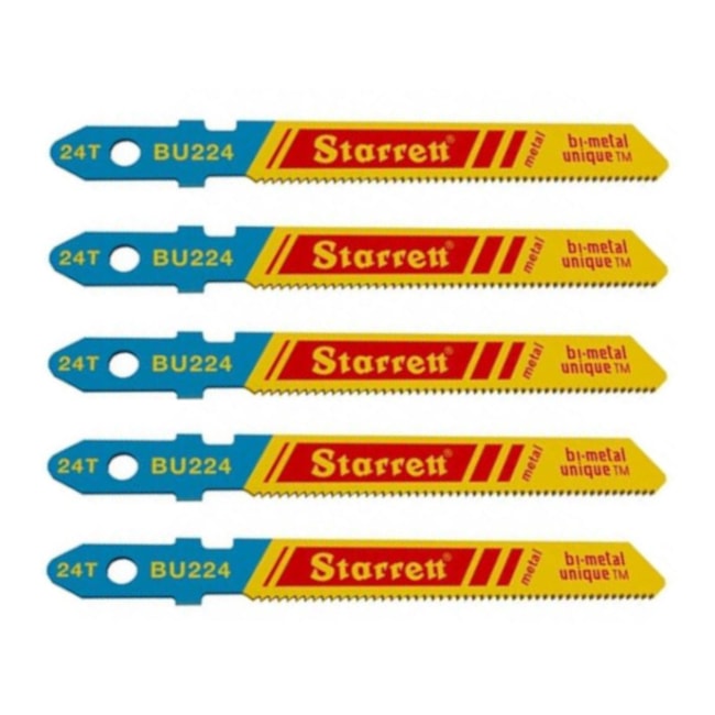 Lâminas de Serra Tico Tico Bimetal 50 mm 5 Peças BU224 STARRETT-7bdfd8a0-7f96-4873-b7ce-e71d94cb2a91