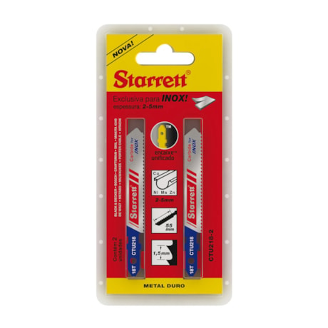 Lâminas de Serra Tico Tico Bimetal para Inox 55mm 2 Peças CTU224-2 STARRETT-855502c7-4d6d-4b7e-90c9-1f09fc743e5f