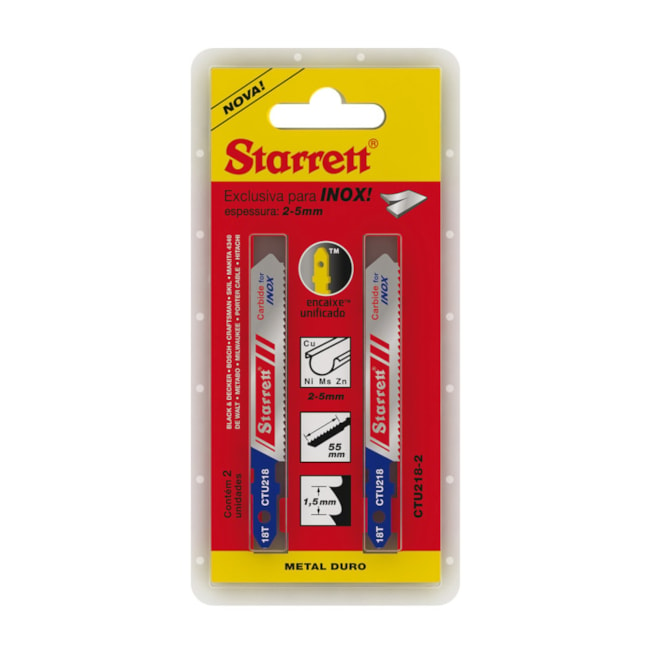 Lâminas de Serra Tico Tico Bimetal para Inox 55mm 2 Peças CTU224-2 STARRETT-1a7753cb-f870-4ba9-a159-f27ca1572967