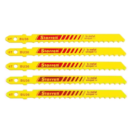 Lâminas de Serra Tico Tico Bimetal para Madeira 75 mm 5 Peças BU36 STARRETT-b23246a1-5d6b-4548-a93e-984403482687