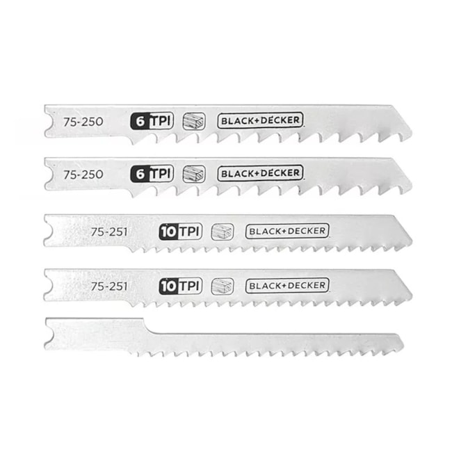 Lâminas de Serra Tico Tico para Madeira 5 Peças 75-530 BLACK + DECKER 
											-7409aad6-2949-463d-83cb-3c8e75bcc003