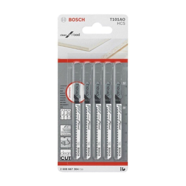 Lâminas de Serra Tico Tico para Madeira 56mm 5 Peças T101AO 2608667304 BOSCH-7517523d-d842-4832-8223-8a9446aeb134