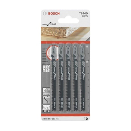 Lâminas de Serra Tico-Tico para Madeira 74mm 5 Peças T144D 2608667301 BOSCH-d1218b58-32da-4df4-9ebd-3a504b13cb6f