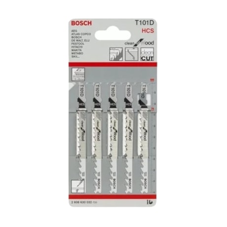 Lâminas de Serra Tico Tico para Madeira 74mm HSS 5 Peças T101D 2608667307 BOSCH-1fba1a09-480d-45c2-9b89-1ce9bc76a66e