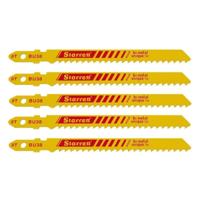 Lâminas de Serra Tico-Tico para Madeira 75mm 5 Peças BU38 STARRETT-b0b74aa3-1e29-440b-97a7-df68135d64aa