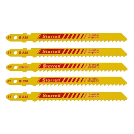 Lâminas de Serra Tico-Tico para Madeira 75mm 5 Peças BU38 STARRETT-210c2376-9155-42bb-a56c-c6c3d1714a21