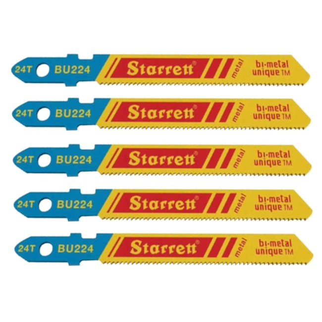 Lâminas de Serra Tico Tico para Metal 100mm 5 Peças BU424 STARRETT-daa5864e-0613-4bf3-b5f3-48403b1b2e5e