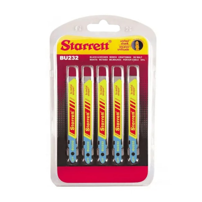Lâminas de Serra Tico-Tico para Metal 50mm 5 Peças BU232 STARRETT-d1224217-7751-45ab-8878-27a4c9825343