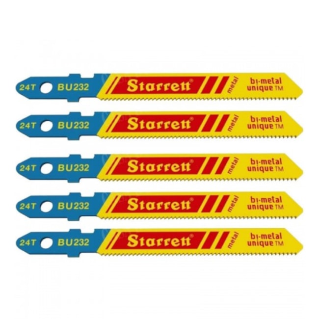 Lâminas de Serra Tico-Tico para Metal 50mm 5 Peças BU232 STARRETT-b1304753-84b0-47cc-be83-7decbfb8b648