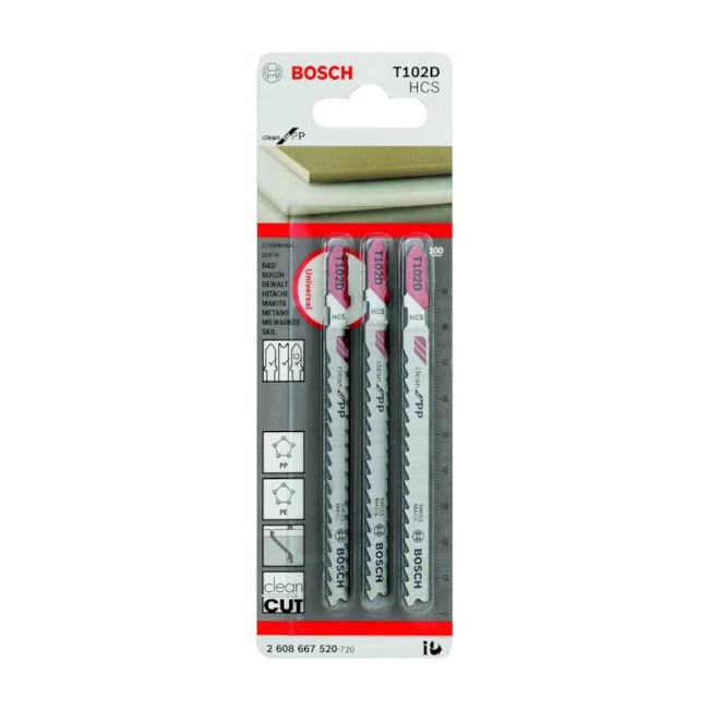 Lâminas de Serra Tico Tico para PP 74 mm 3 Peças T102D 2608667520 BOSCH-4feac466-0997-4def-ba85-533697c5f6a1