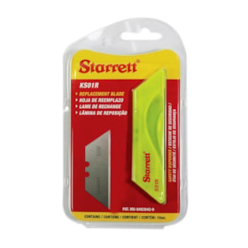 Lâminas para Estilete Trapezoidal 60x19mm com 10 Peças KS01R STARRETT