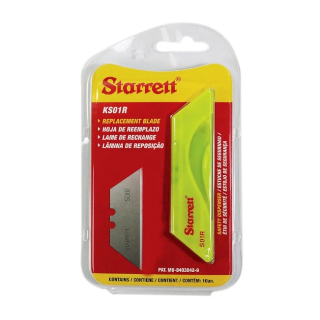 Lâminas para Estilete Trapezoidal 60x19mm com 10 Peças KS01R STARRETT-a8b66aae-d116-4d35-8851-81a4285920ec